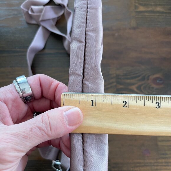 COACH Mauve/Pink Signature Logo Getaway Nylon File Crossbody Purse - Picture 9 of 10